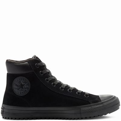 Férfi Converse Suede Chuck Taylor All Star PC Boot Magasszárú Cipő CO4812356 Fekete